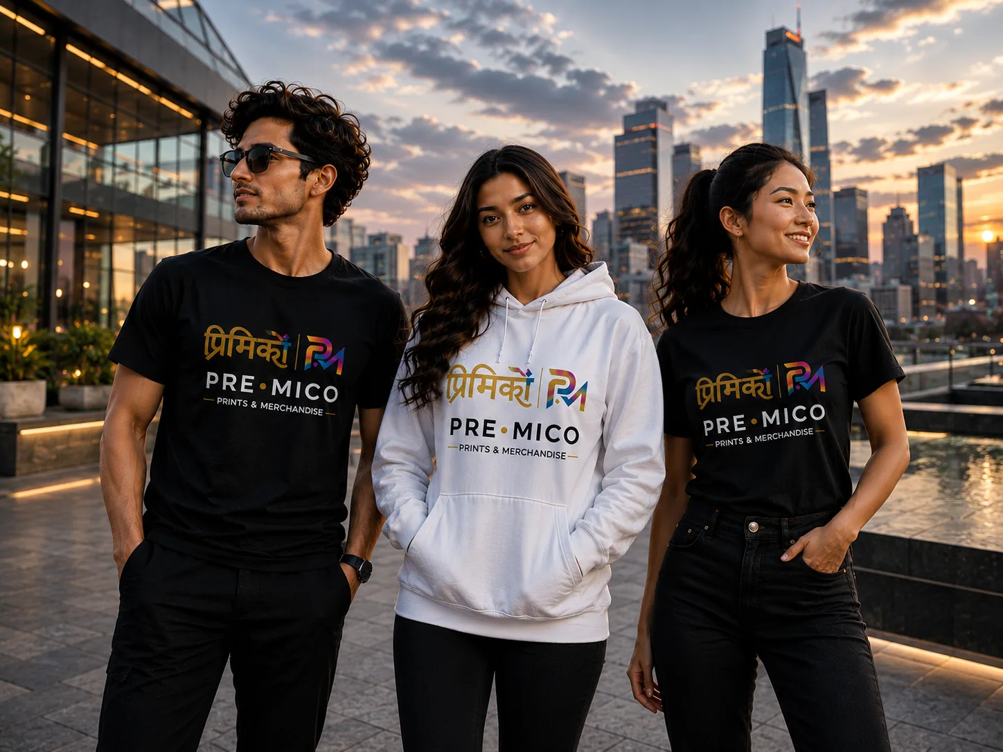 PRE·MICO apparel worn in the city